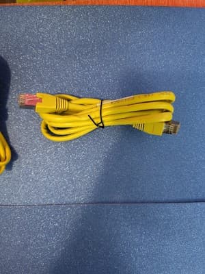 LAN Ethernet Network Cable Yellow Cat5e RJ45 24AWG 1.5m 312-10017-02 - Thumbnail 2