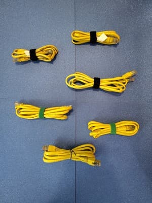 LAN Ethernet Network Cable Yellow Cat5e RJ45 24AWG 1.5m 312-10017-02 - Thumbnail 3