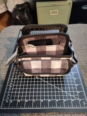 Brand New Black and White Buffalo Check Hobby Lobby Tiny Tote For Crafts - Thumbnail 4