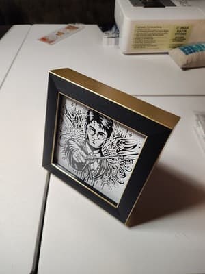 Harry Potter Hueforge 5"X5" 3d Printed Symbolism - Thumbnail 3