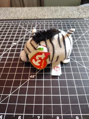 Ty Beanie Babies Zilla, Zebra 3" 8cm Stackable Teeny new rare - Thumbnail 2