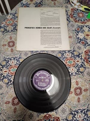 PROKOFIEV ROMEO AND JULIET / ANCERL / CZECH PHILHARMONIC LP PARLIAMENT PLP 132 - Thumbnail 2