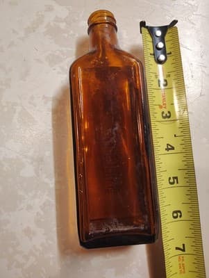 Capudine For Headache Vintage Bottle Brown 6.75 inches Tall - Thumbnail 3