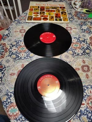 SONGS FOR SUMMER NIGHT, orig double vinyl LP, 1963, VG+, Aretha, Streisand, etc - Thumbnail 2