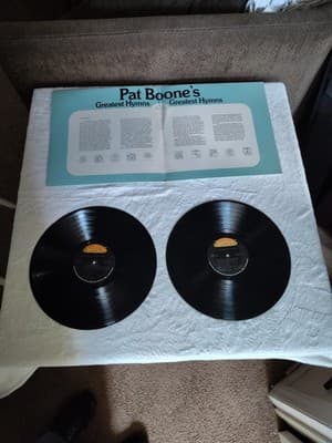 Pat Boone: Pat Boone's Greatest Hymns 12" 33 RPM DOUBLE LP - Thumbnail 2