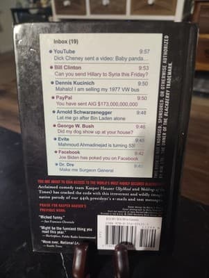 Obama's BlackBerry by Kasper Hauser (2009, Hardcover) Humor Comedy Parody - Thumbnail 2
