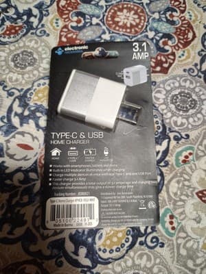 electronic necessities Type C & USB Home Charger 3.1 AMP - Thumbnail 2