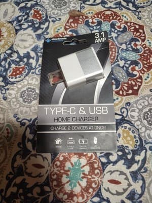 electronic necessities Type C & USB Home Charger 3.1 AMP
