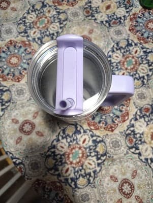 Purple 40 oz Checkerboard Tumbler Stainless Steal - Thumbnail 3