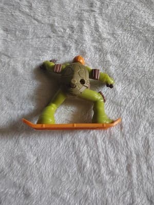 McDonalds 2013 Teenage Mutant Ninja Turtles Michelangelo Snowboard Figure #7 - Thumbnail 2
