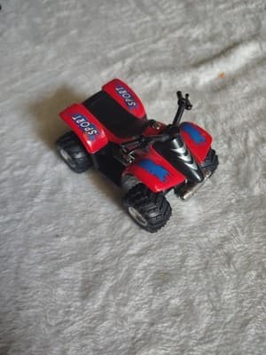 Smart ATV Red Kinsmart 3506D 3.5" Diecast Model Toy Car. EUC - Thumbnail 2