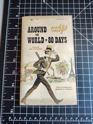 Around The World in 80 Days By Jules Verne (1963) Pyramid Canada Unabridged