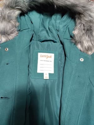 Girls' Solid Faux Fur Jacket - Cat & Jack™ XS - Thumbnail 4