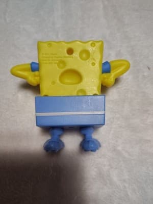 McDonalds 2012 Spongebob Squarepants Muscle Spongebob Kids Happy Meal Toy - Thumbnail 2
