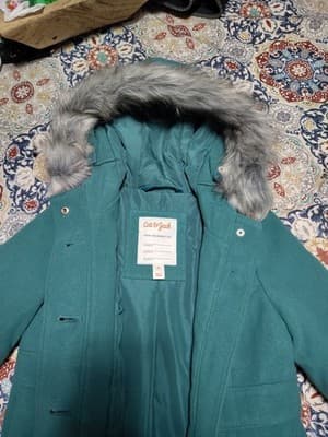 Girls' Solid Faux Fur Jacket - Cat & Jack™ XS - Thumbnail 5