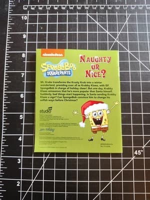 Nickelodeon Fun Studio Intl. Advent Mini Book SpongeBob Naughty Or Nice - Thumbnail 2
