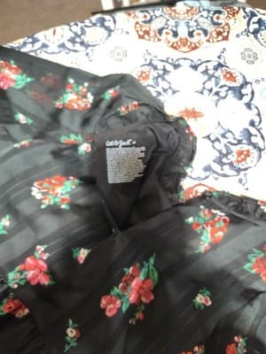 Cat & Jack Floral Dress Girls’ 4T Fall Autumn Long Sleeve 4 Tiered Woven - Thumbnail 3
