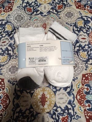 Cat & Jack Infant Low-Cut Socks Gripper Bottoms 2T-3T) -White & Colored - Thumbnail 2