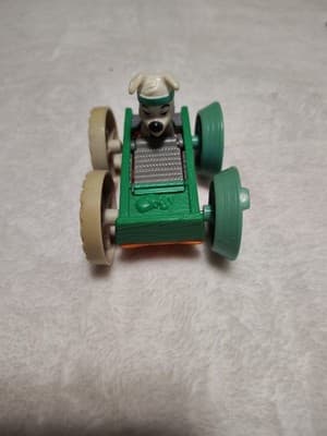 Vintage McDonald’s 101 Dalmatians Orange Green Pig Dog Flip Car Toy - Thumbnail 2