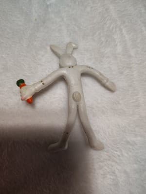 Vintage Gumby-Like Fun 3" Mini Bendy Rabbit - Thumbnail 2