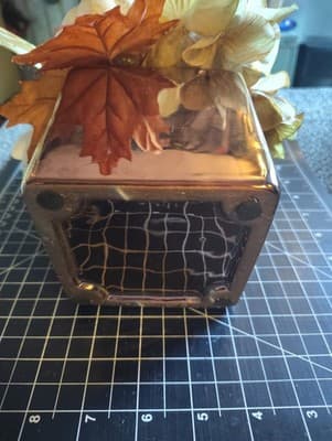 october november fall basket with artificial flowers In Beautiful Planter Box - Thumbnail 6