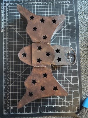 Bat Shaped Metal Luminary -Candle or String Light Holder - Halloween - Witchy - Thumbnail 3