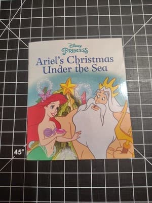 Disney Princess Mini Ariel's Christmas Under 4-5/8”x3-7/8”Autumn Publishing 2021