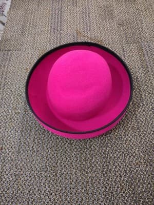 Toucan Lancaster Women's Hat - Pink with Black Ribbon - Thumbnail 2