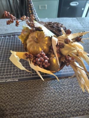 Autumn Cornucopia, Fall Table Decor, Fall Centerpiece - Thumbnail 5