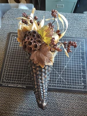 Autumn Cornucopia, Fall Table Decor, Fall Centerpiece - Thumbnail 3