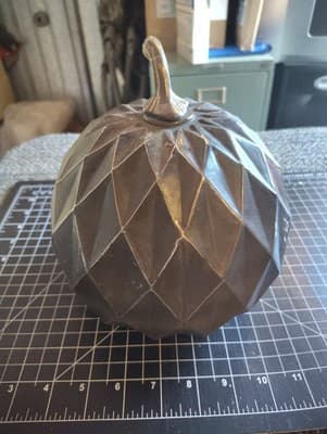 Robert Stanley Signature Collection Silver Color Pumpkin Decor. - Thumbnail 4