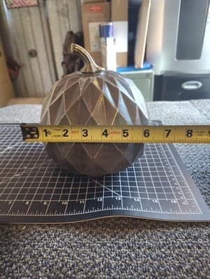 Robert Stanley Signature Collection Silver Color Pumpkin Decor. - Thumbnail 8