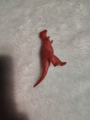 Marx Prehistoric Dinosaur Red 2” Figure Vintage - Thumbnail 2