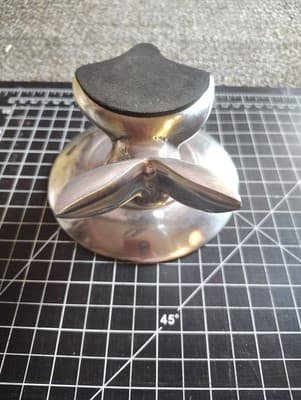Silver Metal Bunny Dish Easter Spring Made Candle Holder, Candle Included Used - Thumbnail 5