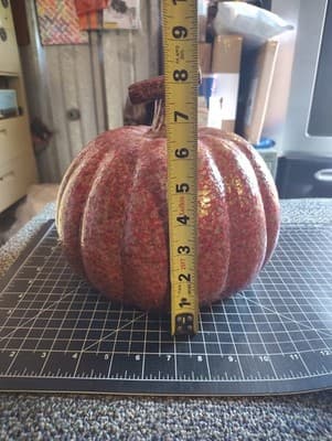 Ceramic speckled pumpkin Halloween fall home decor - Thumbnail 6