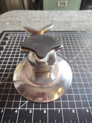 Silver Metal Bunny Dish Easter Spring Made Candle Holder, Candle Included Used - Thumbnail 7