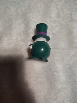 Humpty Dumpty 2001 Topps 2" Easter Pencil Topper Figure Egg Green Suit Hat Bow - Thumbnail 2