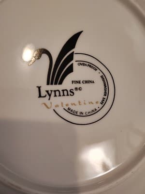 lynn valentine fine china Dinnerplate Gold Rim - Thumbnail 3