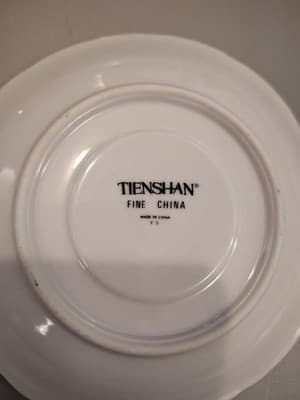 Tienshan Rose Y.S Rose With Gold Trim 5.75" Saucer - Thumbnail 3