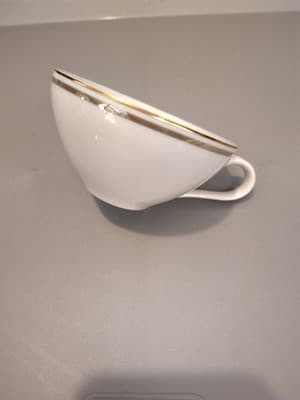 St Regis 102 Teacup Replacement Cup Porcelain Japan White Gold Tone Border - Thumbnail 2