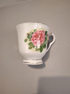Tienshan Rose Y.S Rose With Gold Trim Cup - Thumbnail 2