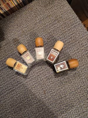 Vintage 1980's English Leather Cologne Empty Bottle Wooden Top With Label - Thumbnail 5