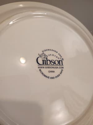 Gibson Designs COUNTRY ORCHARD Dinner Plate 9 ¾” D Fruit Rim - Thumbnail 3