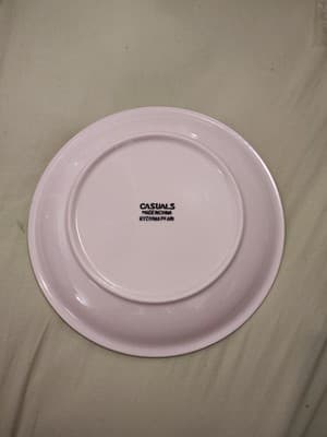 Casuals By China Pearl 10 .5" Dinner Plate Red Green Crm Apple Pattern - Thumbnail 2