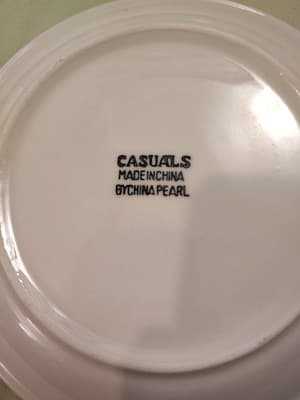 Casuals By China Pearl Apple Design Lunch Salad 7 1/2" Plate 1+++++ - Thumbnail 3