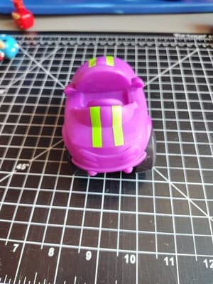 Tonka Hasbro 2006 Chuck & Friends Soft Car Purple Hard Plastic Yellow Wheels - Thumbnail 2