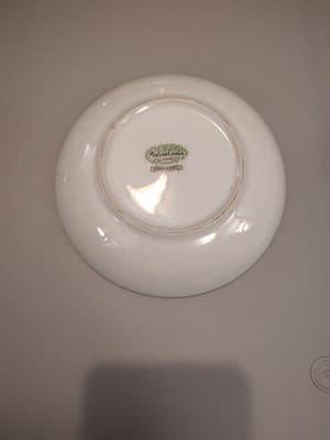 Vintage Harmony Mikuni China 5.5" Vegetable Bowl, White W/ Pink Roses Japan - Thumbnail 2