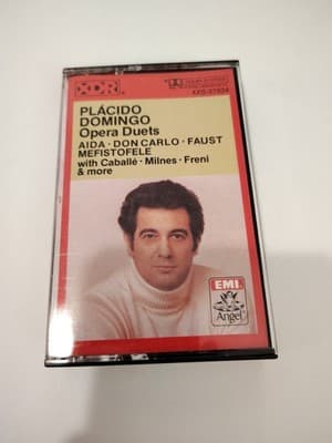Placido Domingo Opera Duets Cassette Tape 1982 Aida Don Carlo Faust Mefistofele