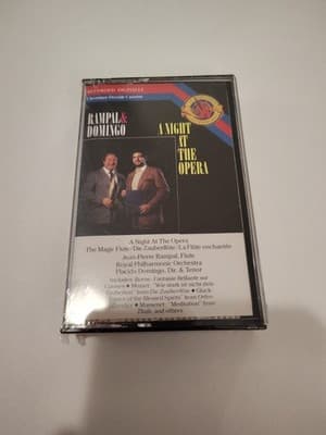 Rampal & Domingo A Night at the Opera 1986 Cassette Tape NEW Free Shipping