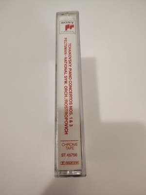 Tchaikovsky - Piano Conc 1 & 3 Feltsman Rostropovich cassette tape. New - Thumbnail 3